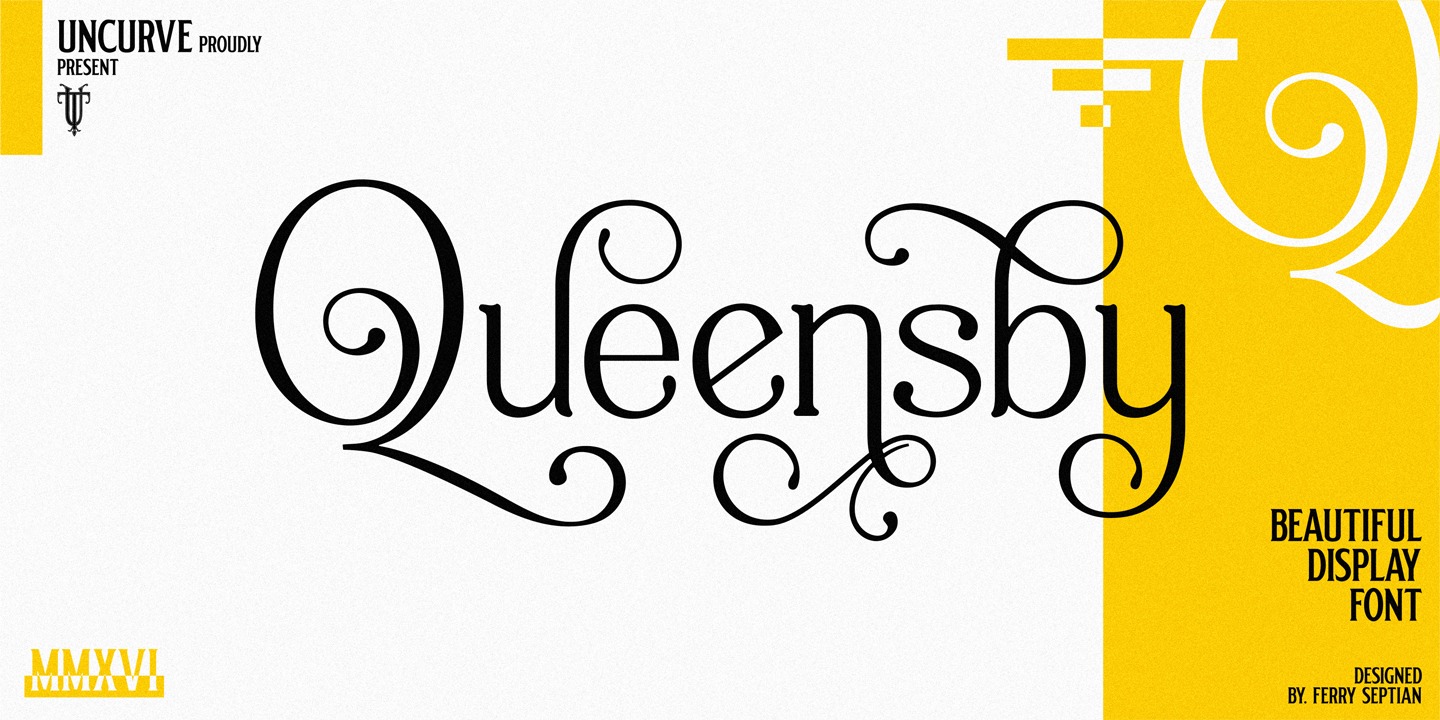 Ejemplo de fuente Queensby #1